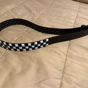 Black and White Studded Belt